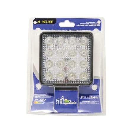 A & I Products Work Lamp, E-Series LED, Flood, Square 0" x0" x0" A-WL15E